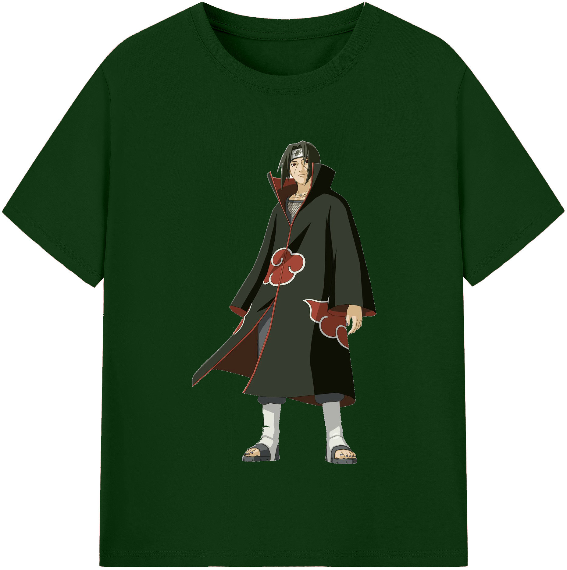 （画像用） NARUTO -ナルト- うちは イタチ Uchiha Itachi 綿100％半袖Tシャツ（フロントプリント）